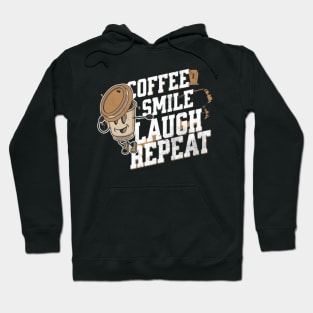 Coffee Smile Laugh Repeat Hoodie